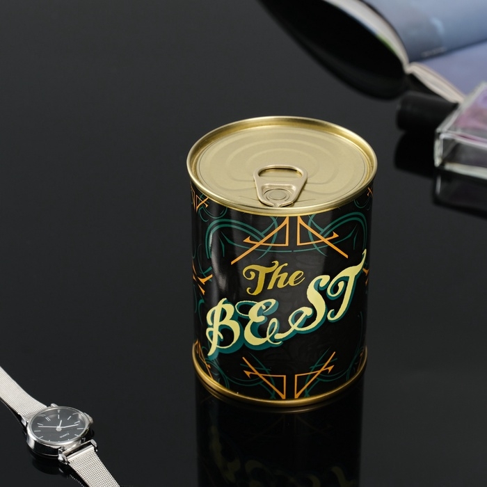 Подарочные носки в банке &laquo;Счастливые носочки&raquo;, (внутри носки женские, цвет белый)