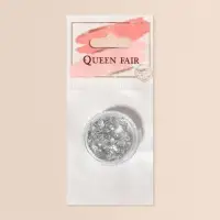 Поталь для декора ногтей, серебристая