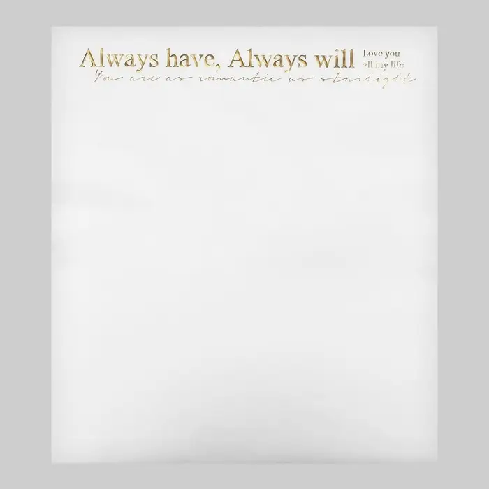 Пленка для цветов, 50&times;57 см, белая с золотым