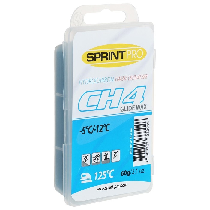 Мазь для скольжения SPRINT PRO, CH4 Blue, от -5 до -12&deg;C, 60 г