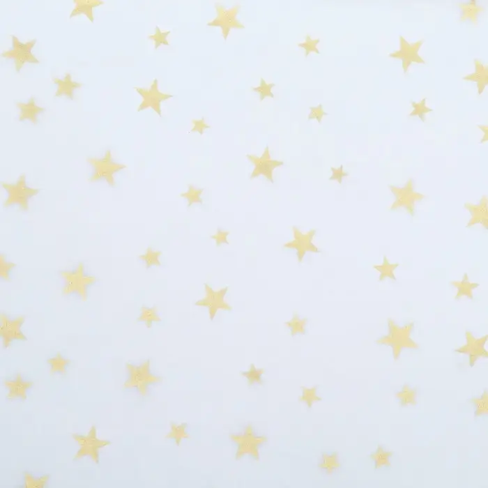 Бумага упаковочная тишью, новогодняя упаковка "Звезды",50 х 66 см.