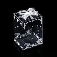 Складная прозрачная коробка из PVC, для упаковки подарков, 4.5&times;5&times;7.5 см