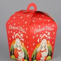 Коробка подарочная пасхальная &laquo;Красна девица&raquo;, 17&times;17&times;26 см