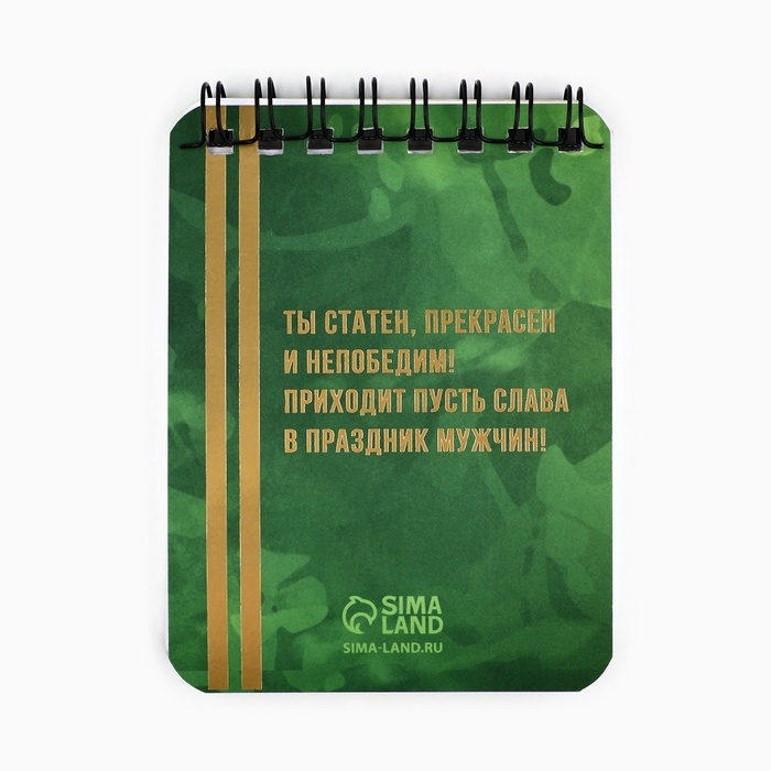 Подарочный набор &laquo;Для нашего героя&raquo;: блокнот и ручка пластик