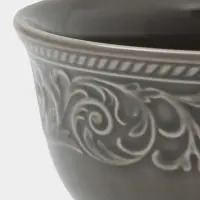 Салатник WY Floral Laceware, 700 мл, d=15 см, фарфор, серая