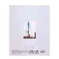 Тетрадь 48 листов в клетку Calligrata &laquo;Города&raquo;, обложка мелованный картон, серые листы, МИКС