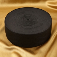 Резинка вязаная, 80 мм, 40 ± 2 м, цвет чёрный Резинка вязаная, 80 мм, 40 ± 2 м, цвет чёрный