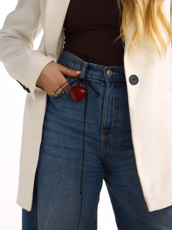 Портупея с кулоном &laquo;Сердечко&raquo;, трансформер, бордовая, 150 см