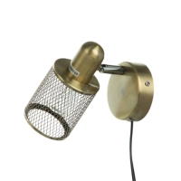 Бра с проводом "Селден" 1хЕ27 40Вт бронза 14х8х12 см