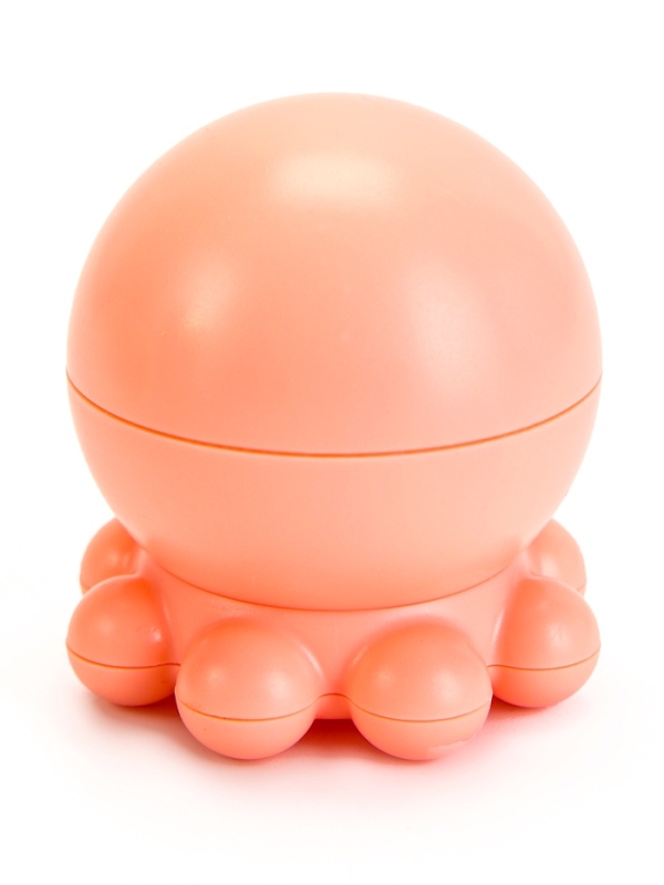 Игрушка для кошек из кошачьей мяты "Осьминог" на основании, 5 х 4 см, розовая