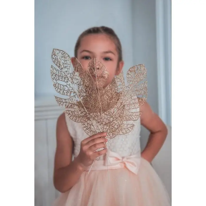 Декор блеск &laquo;Листья монстера&raquo;, h=30 см, МИКС