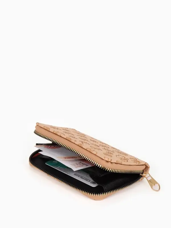 Кошелек жен 07-01-01 Июнь2526, 13*2*9 см, 2 отд+отд/молн, д/карт, бежевый