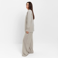 Комплект женский (рубашка, брюки, топ) KAFTAN "Base" р. 42, серый Комплект женский (рубашка, брюки, топ) KAFTAN "Base" р. 42, серый