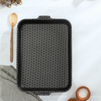 Противень &laquo;Русская кухня лён&raquo;, 27&times;35 см, h= 6 см, антипригарное покрытие