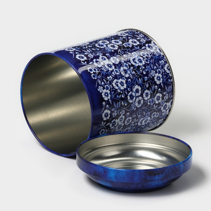 Банка для сыпучих продуктов &laquo;Ультрамарин&raquo;, 0,8 л, d=9,9 см, h=11 см, жесть