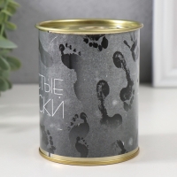 Подарочные носки в банке &laquo;Чистые&raquo;, (внутри носки мужские, цвет чёрный)