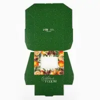 Коробка складная &laquo;Новогодняя ботаника&raquo;, 10 х 8 х 3.5 см