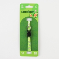 Ошейник для собак и кошек с фастексом &laquo;Авокадо&raquo;, 30х1 см