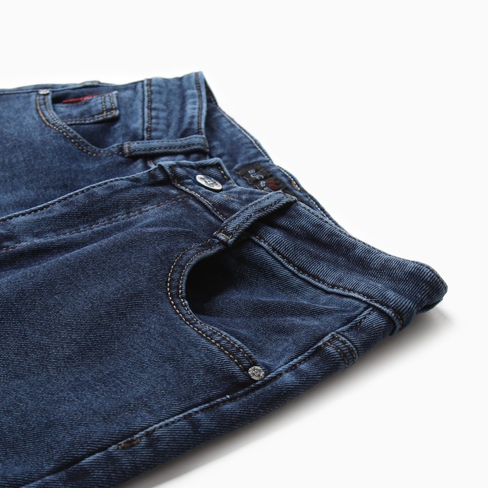 Джинсы утеплённые женские, цвет синий, размер 31 (46/48)