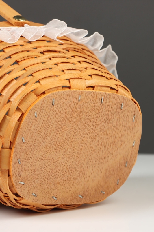 Корзина плетёная, 16×13×11 см, ручка h=11 см, ива, натуральный цвет Корзина плетёная, 16×13×11 см, ручка h=11 см, ива, натуральный цвет