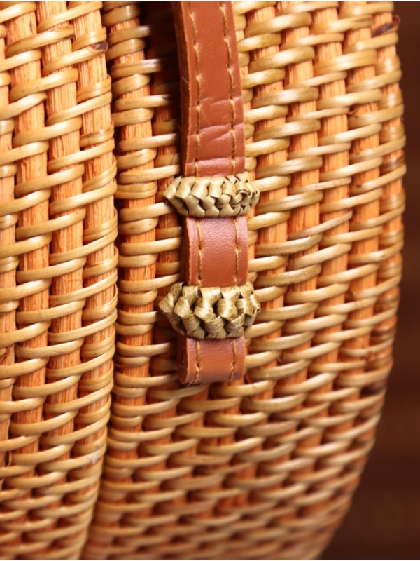 Сумка плетеная ротанг Сумка плетеная ротанг "Мандала" красный, 20х6х70 см