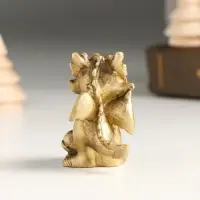 Фигурка полистоун &laquo;Бронзовый дракоша с подарками&raquo;, 4&times;3&times;5 см, МИКС