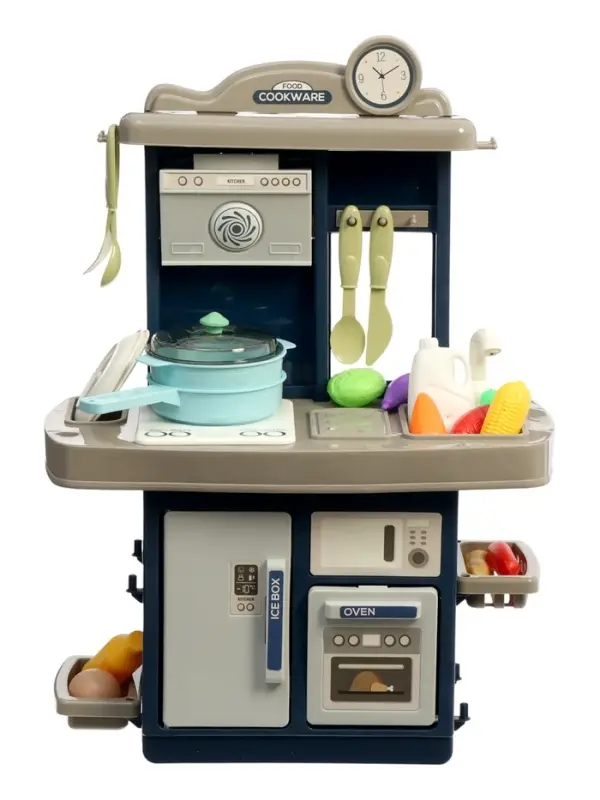 Игровой набор" Кухня" 22 предмета, вода из крана, 46 см