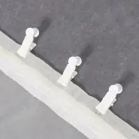 Зажим для штор, 38 &times; 12 мм, цвет белый, цена за 1 штуку