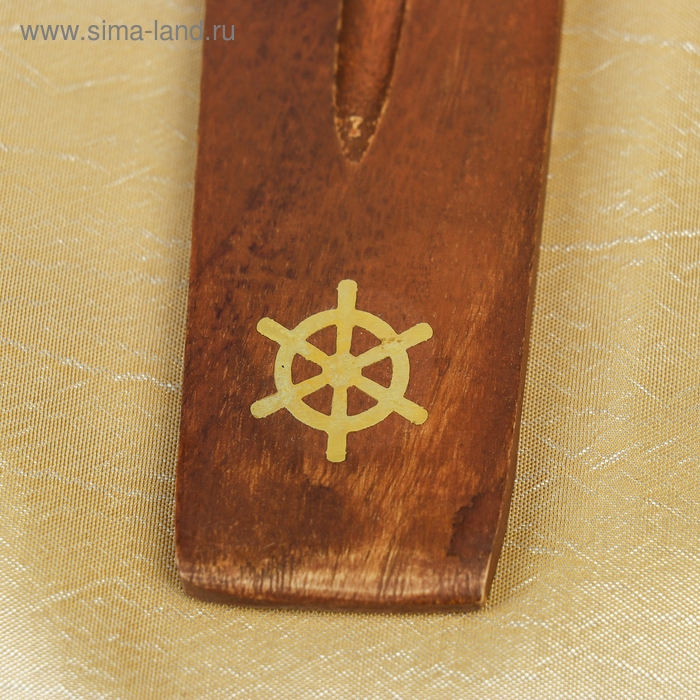 Подставка под благовония Подставка под благовония "Штурвал" дерево 26х3,5х0,5 см