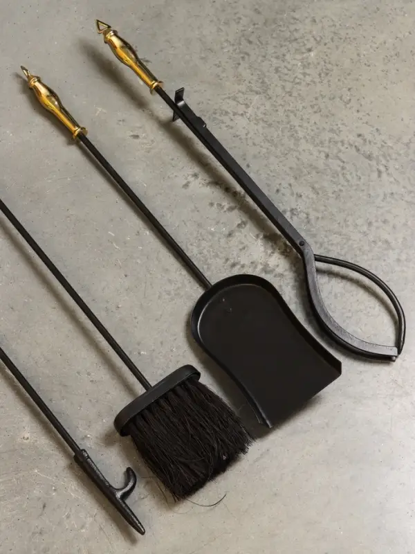 Каминный набор, сталь, алюминий 64 см