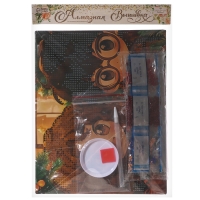 Алмазная мозаика с частичным заполнением на новый год &laquo;Друзья&raquo; 20 х 25 см