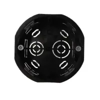 Коробка установочная Luazon Lighting, 68х45 мм, IP20, для сплошных стен, цвет черный