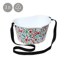 Ёмкость для сбора ягод, 3 л, &laquo;Яркие ягодки&raquo;, белая