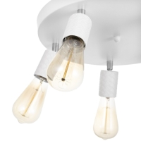 Спот "Скин" 5хЕ27 40Вт белый 38х38х16см Спот "Скин" 5хЕ27 40Вт белый 38х38х16см