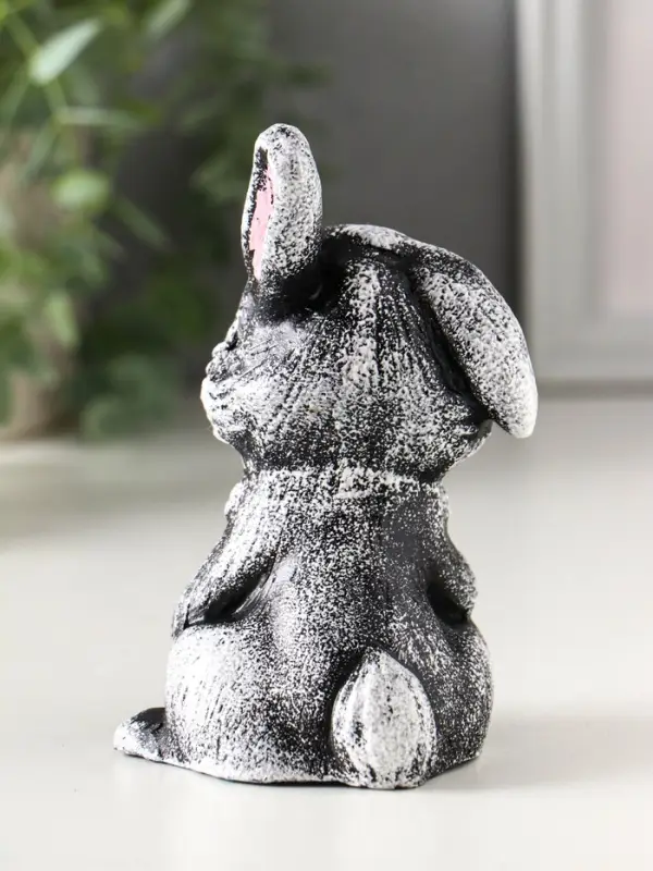 Фигура "Зайчонок с грибком" 12х8х7 см