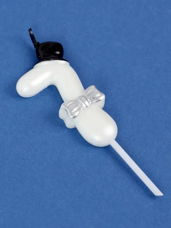 Свеча для торта &laquo;Джентельмен&raquo;, цифра 7, белая