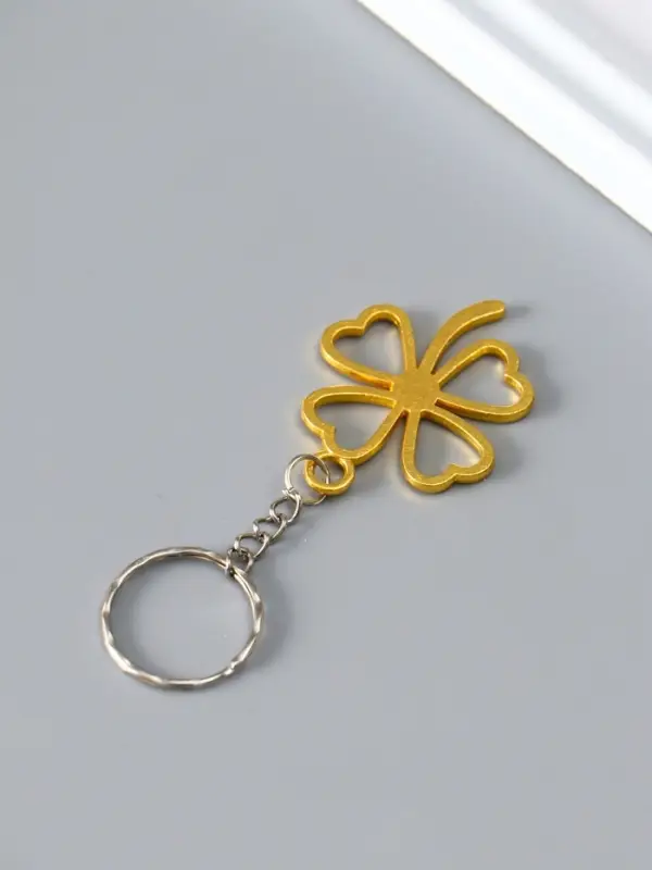 Брелок металл "Клевер" МИКС 4,5х3,7х0,3 см
