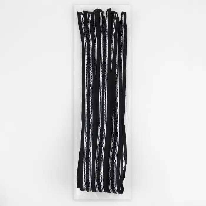 Молния &laquo;Трактор&raquo;, №5, разъёмная, замок автомат, 80 см, чёрная, белая