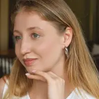 Набор серьги "Леопард" трио, цветной в серебре