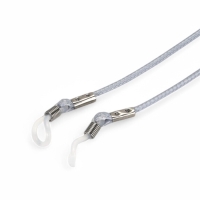 Шнурок для очков на шею 70 см силиконовый, серый Шнурок для очков на шею 70 см силиконовый, серый