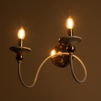 Бра "Милано" 2хЕ14 40Вт бело-золотой 36х26х24 см Бра "Милано" 2хЕ14 40Вт бело-золотой 36х26х24 см