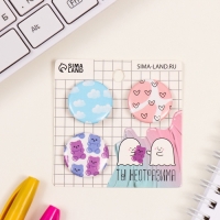 Значки закатные набор 3 шт d=25 мм "Мимимишность" 7х7 см Значки закатные набор 3 шт d=25 мм "Мимимишность" 7х7 см