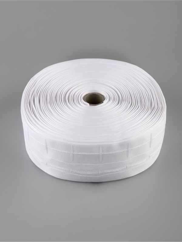 Шторная лента 60мм&times;50&plusmn;1м фиксированная сборка матовая 2 шнура