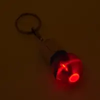 Фонарик брелок для ключей на кольце &laquo;Лампочка&raquo;, 1 режим, 2&times;AG13, 4.5&times;2.5 см, МИКС
