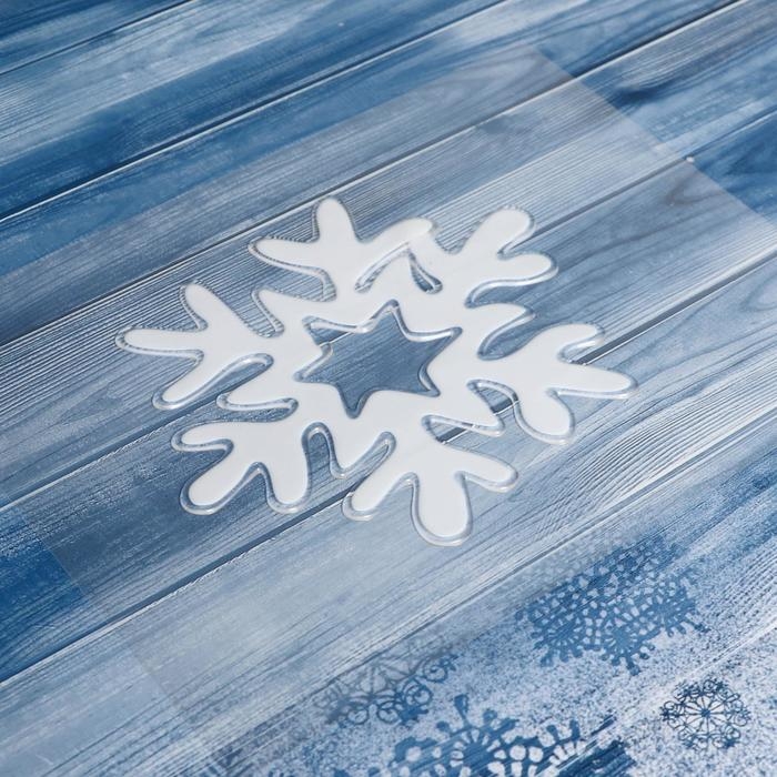 Наклейка на стекло &laquo;Белоснежная снежинка&raquo;, 10,5 х 12 см