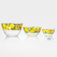 Набор подарочный 3 пр."Трио" "Лимоны" (3 салатника)
