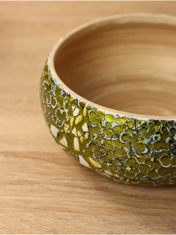 Ваза 15х15х6 см, бамбук