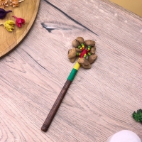 Сувенирный музыкальный инструмент "Маракас" махагон, орехи кемири, 20х12х3 см Сувенирный музыкальный инструмент "Маракас" махагон, орехи кемири, 20х12х3 см