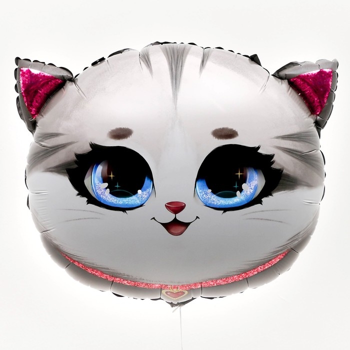 Воздушный шар фольгированный 24 Воздушный шар фольгированный 24" «Котик», набор 3 шт.