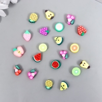 Бусины для творчества PVC "Фруктики" МИКС набор 20 шт 1х1х1 см